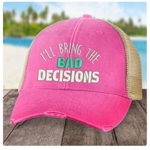 Pink and Tan Trucker Hat